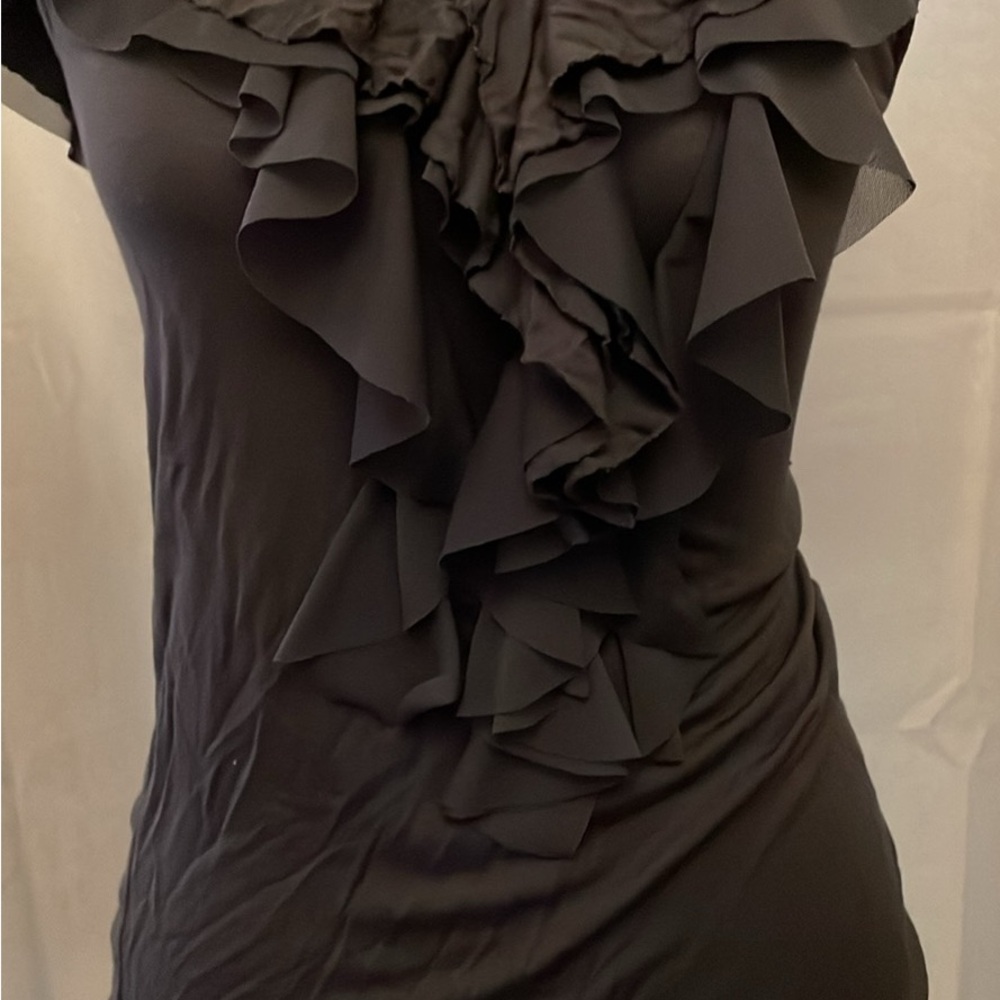 Express Gray Asymmetrical Top